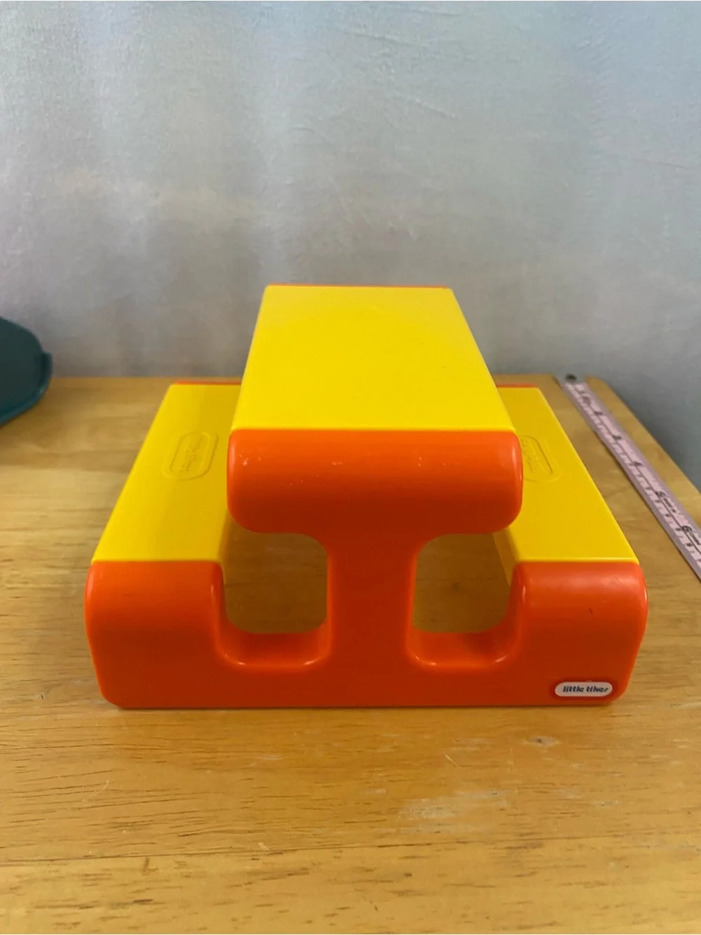 Vintage Little Tikes Dollhouse Slide and Picnic Table